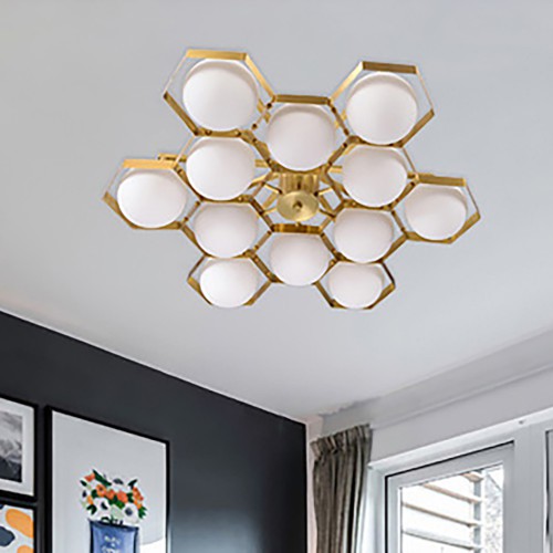 Anke Brass Globe Chandelier