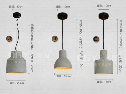 Beton Pendant 3