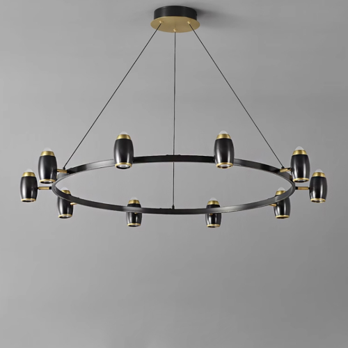 Brass Ping Chandelier