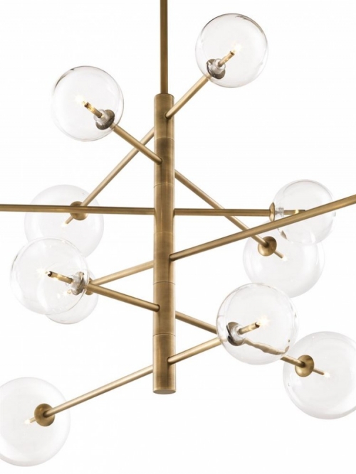 Chandelier Argento L 112076