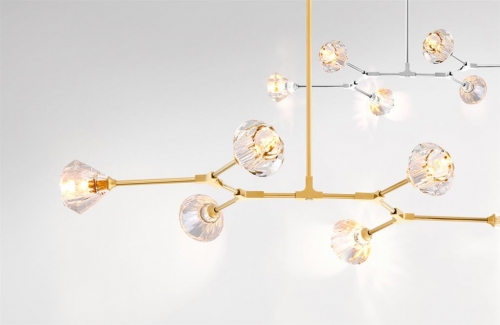 Chandelier Salasco Gold Finish Ul 111044