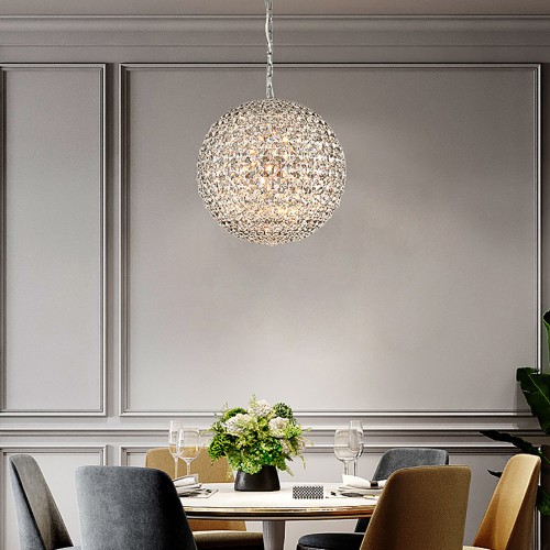 Chrome Crystal Chandelier 2