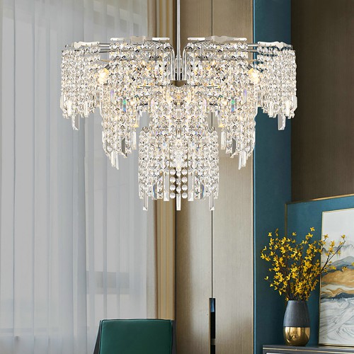 Chrome Crystal Chandelier 3