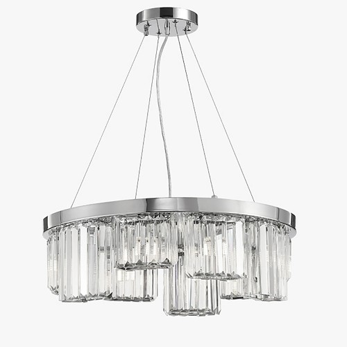 Chrome Pick Chandelier 4