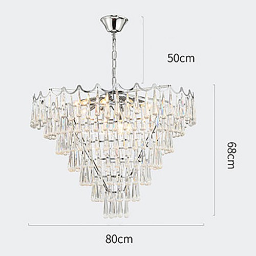 Chrome Pick Chandelier 6