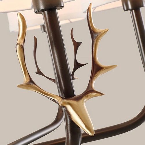 Deer Black Chandelier