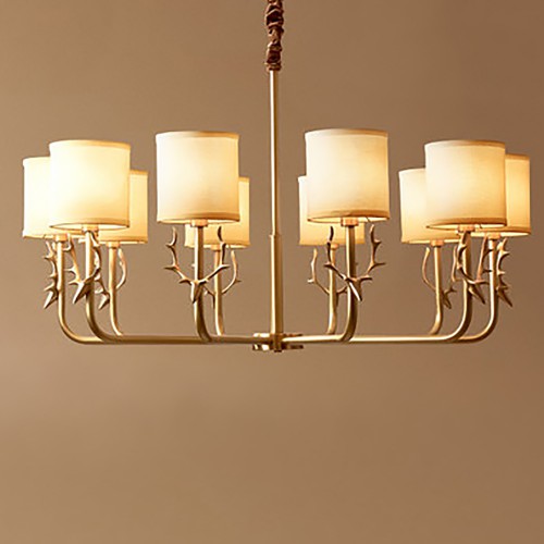 Deer Brass Chandelier