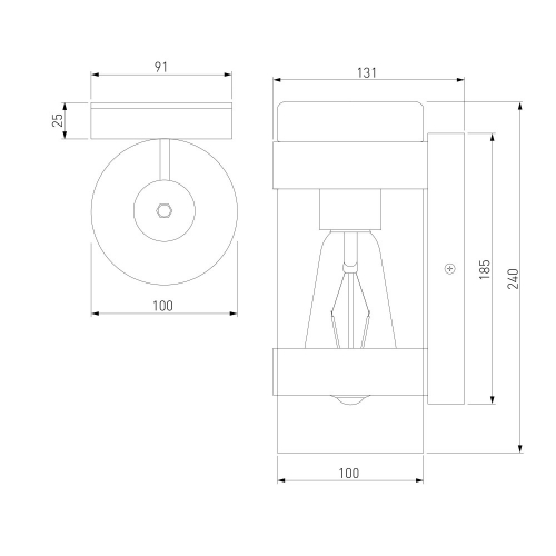 Elektrostandard 35167/D черный