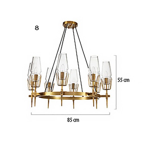 Fashion Brass Round Chandelier