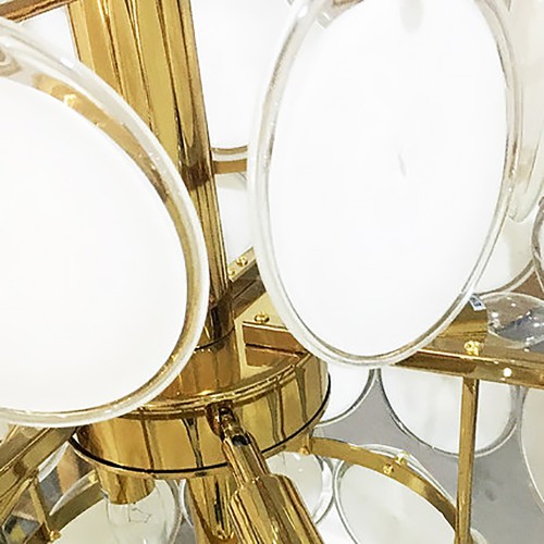 Fashion Gold Glass Chandelier