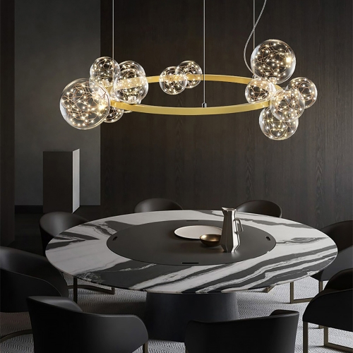 Folks Chandelier Gold