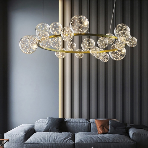 Folks Chandelier Gold