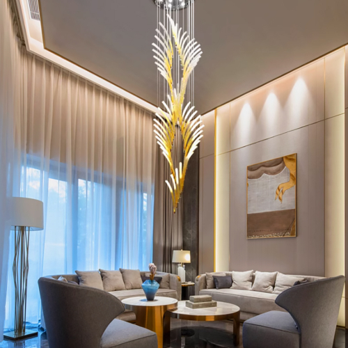 Gold Veer Chandelier