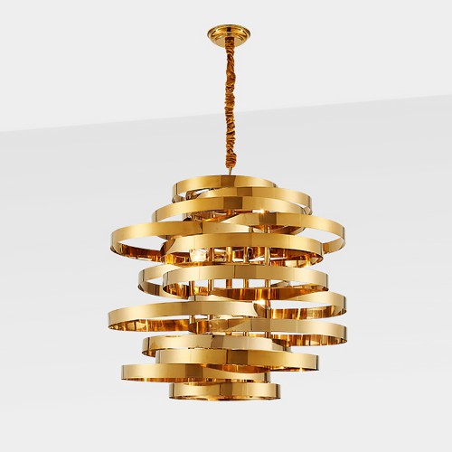 Golden Tornado Chandelier