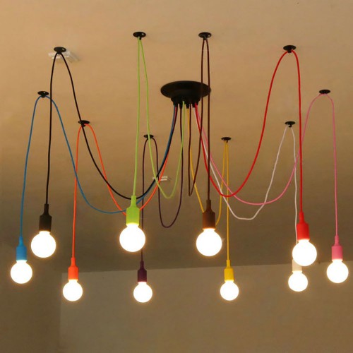 Подвесной светильник Industrial Edison Chandelier Multicolor