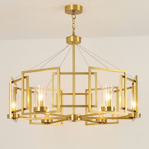 Kebo Form Brass Chandelier 2