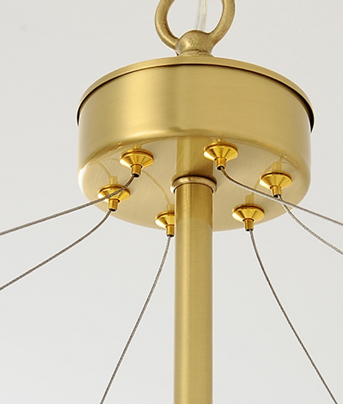 Kebo Form Brass Chandelier 2