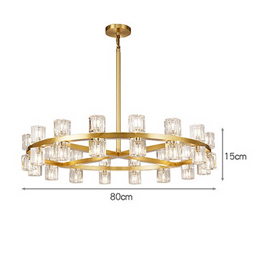 Lampadario Brass Chandelier