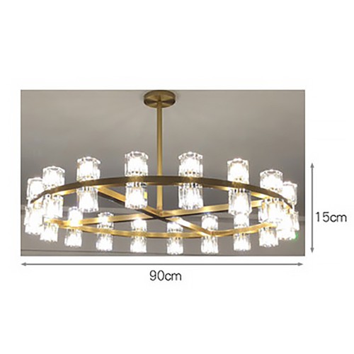 Lampadario Brass Chandelier