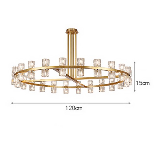 Lampadario Brass Chandelier