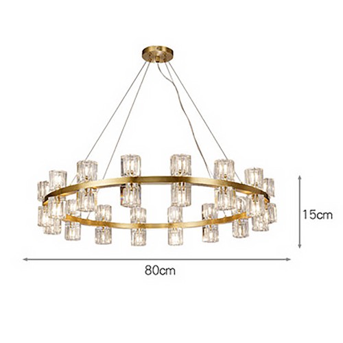 Lampadario Brass Chandelier