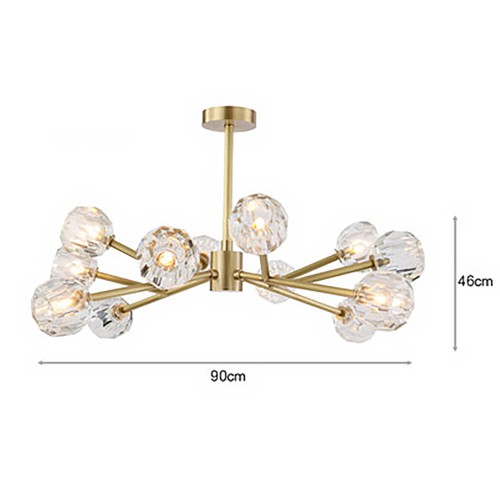 Lampadario Brass Luxury Chandelier