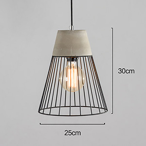 Beton Edison Lamp