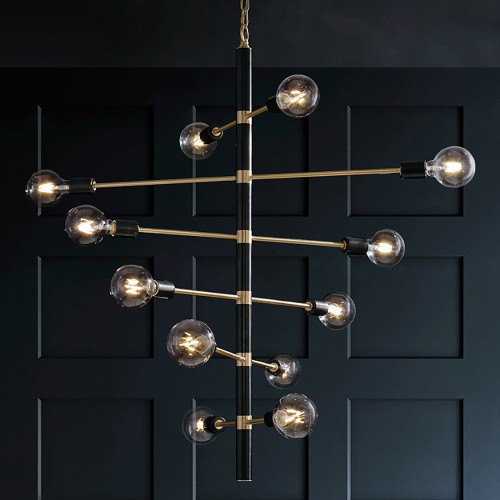 Luxury Modern Black Chandelier