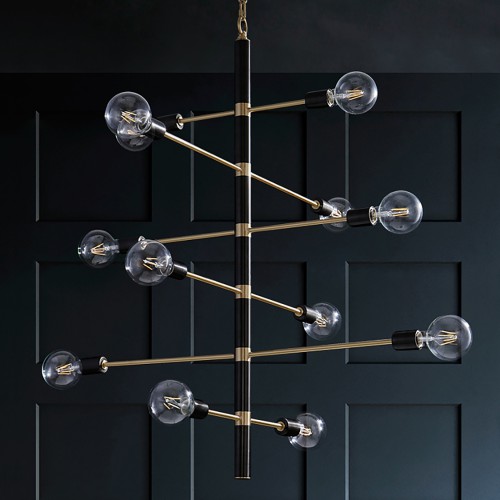 Luxury Modern Black Chandelier