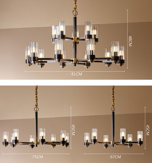 Luxury Modern Black Chandelier 2