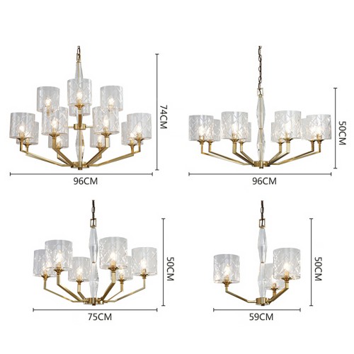 Luxury Modern Brass Chandelier 3