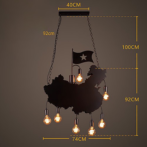 Map Chandelier 2