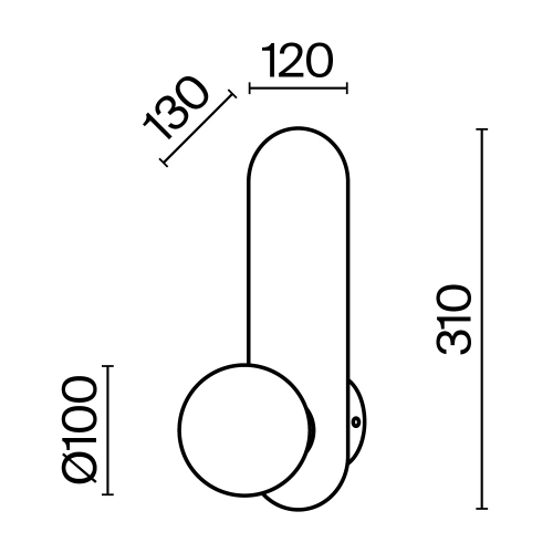 Maytoni MOD419WL-01B