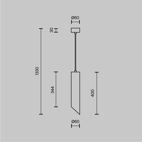Maytoni P044PL-01-40GU10-W