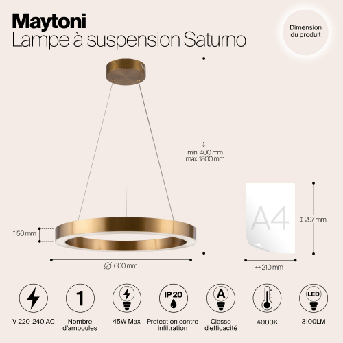 Maytoni Saturno 3