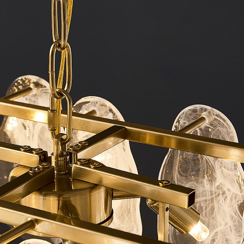 Modern Matt Chandelier