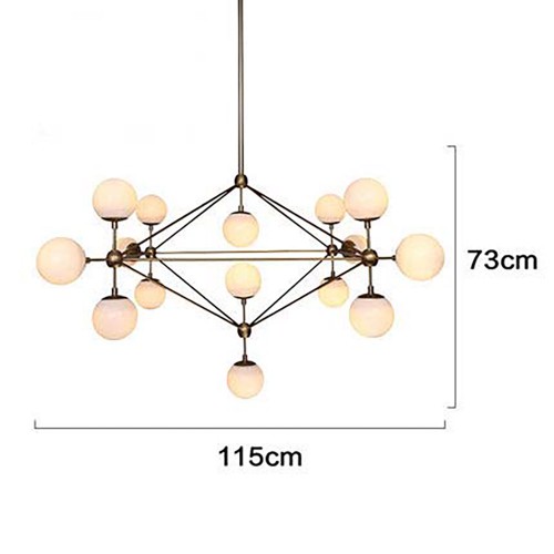 Modo Chandelier Brass Color