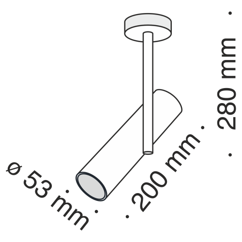 Потолочный светильник Technical C020CL-01B