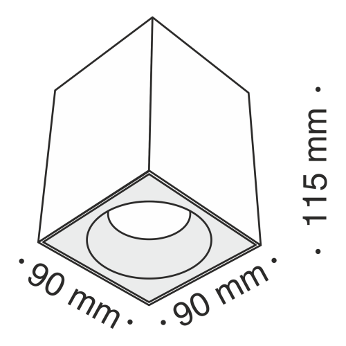 Потолочный светильник Technical C030CL-01B