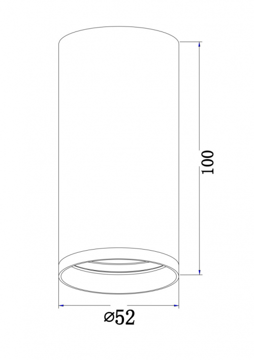 Потолочный светильник Technical C052CL-01B