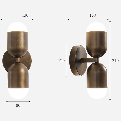 Retro Brass Wall