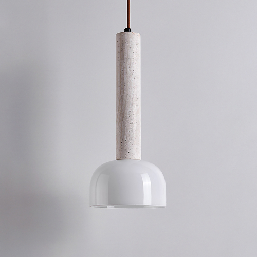 Travertine Pendant Glass