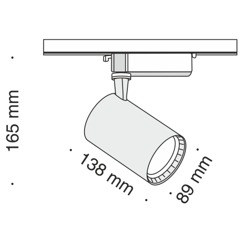 Трековый светильник Technical TR003-1-17W3K-W