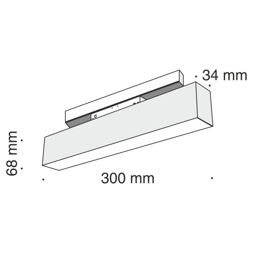 Трековый светильник Technical TR012-2-12W3K-B