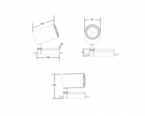 Трековый светильник Technical TR029-3-20W3K-B